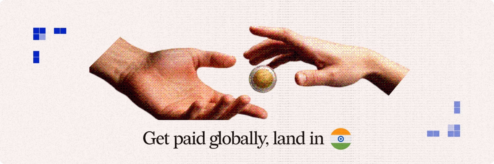 Get paid globally hands