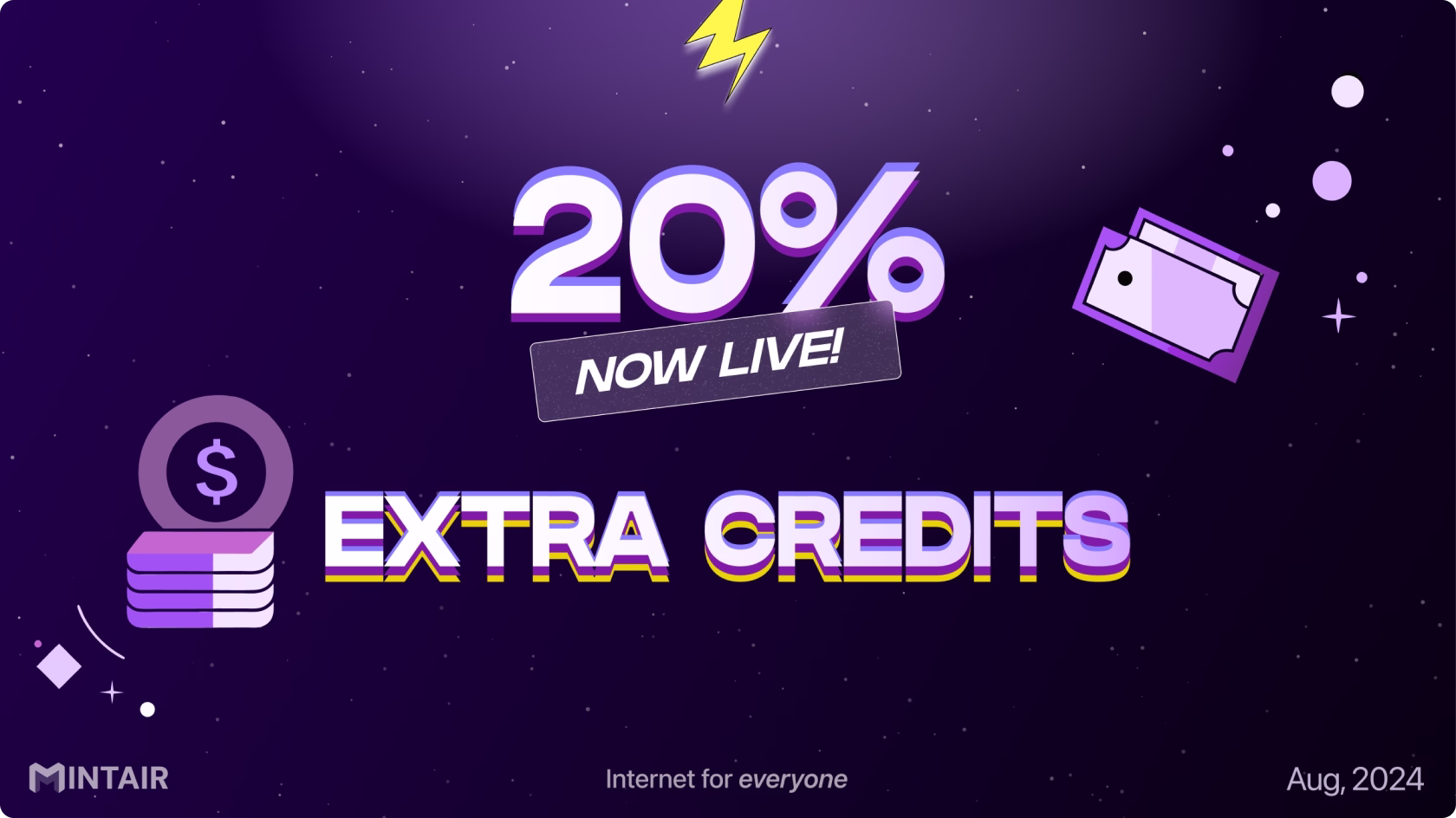 Mintair extra credits promo